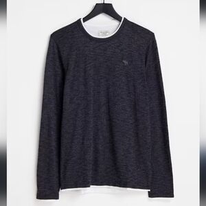 Abercrombie & Fitch Mens Long Sleeve T-shirt Medium, Black